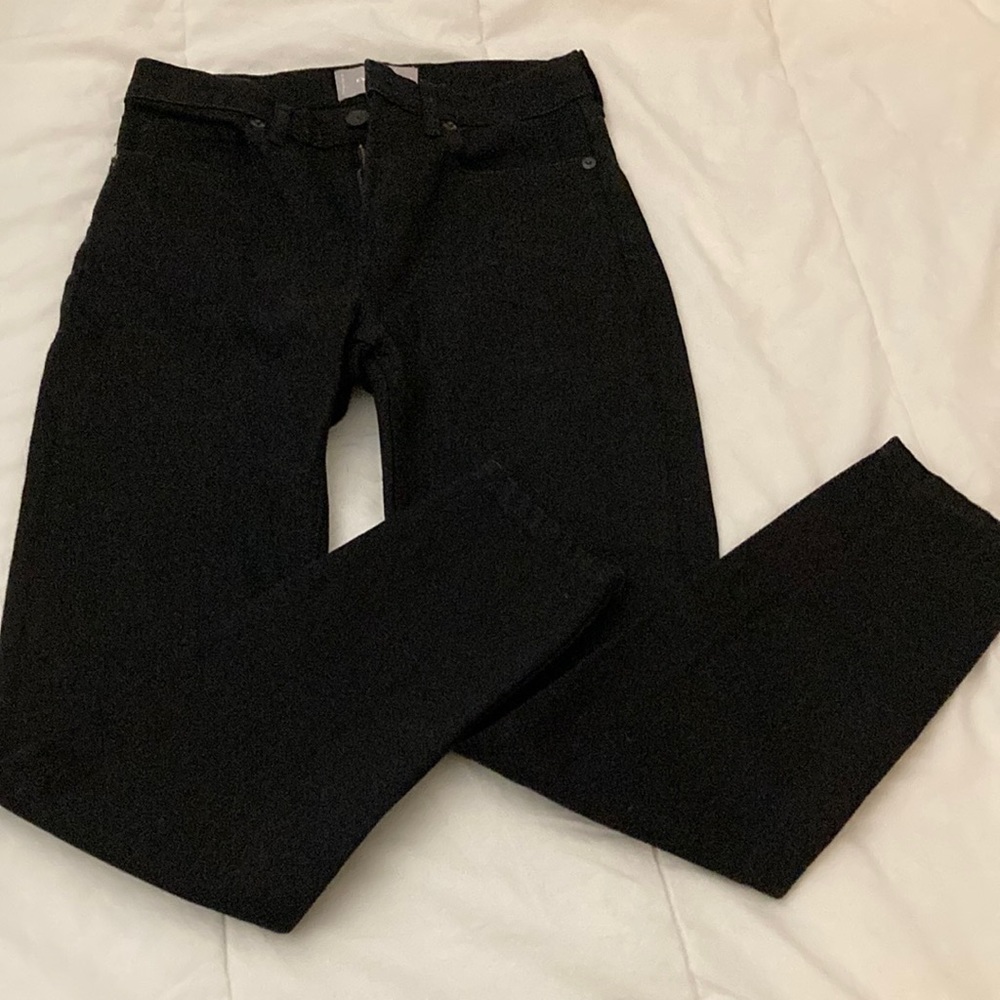 Everlane Black Classic ‘The High Rise Skinny Jean’ Size 25 Ankle